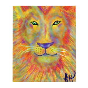 The Lion of Judah Throw Blanket - Citizen Glory